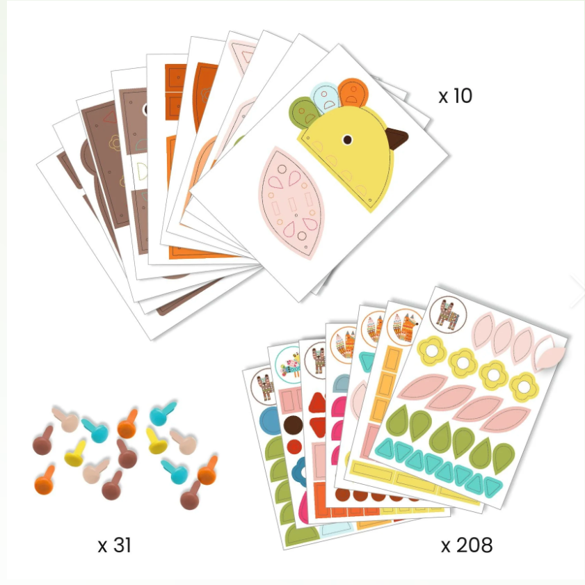 3 Giant Animals Collage  Activity