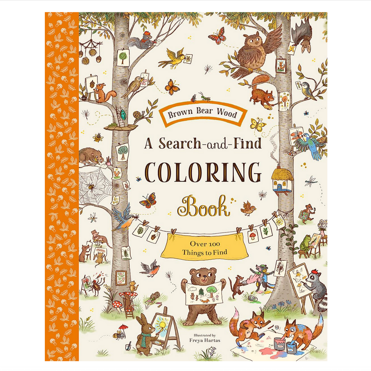 Brown Bear Wood: A Search-and-Find Coloring Book: Over 100 Things to find