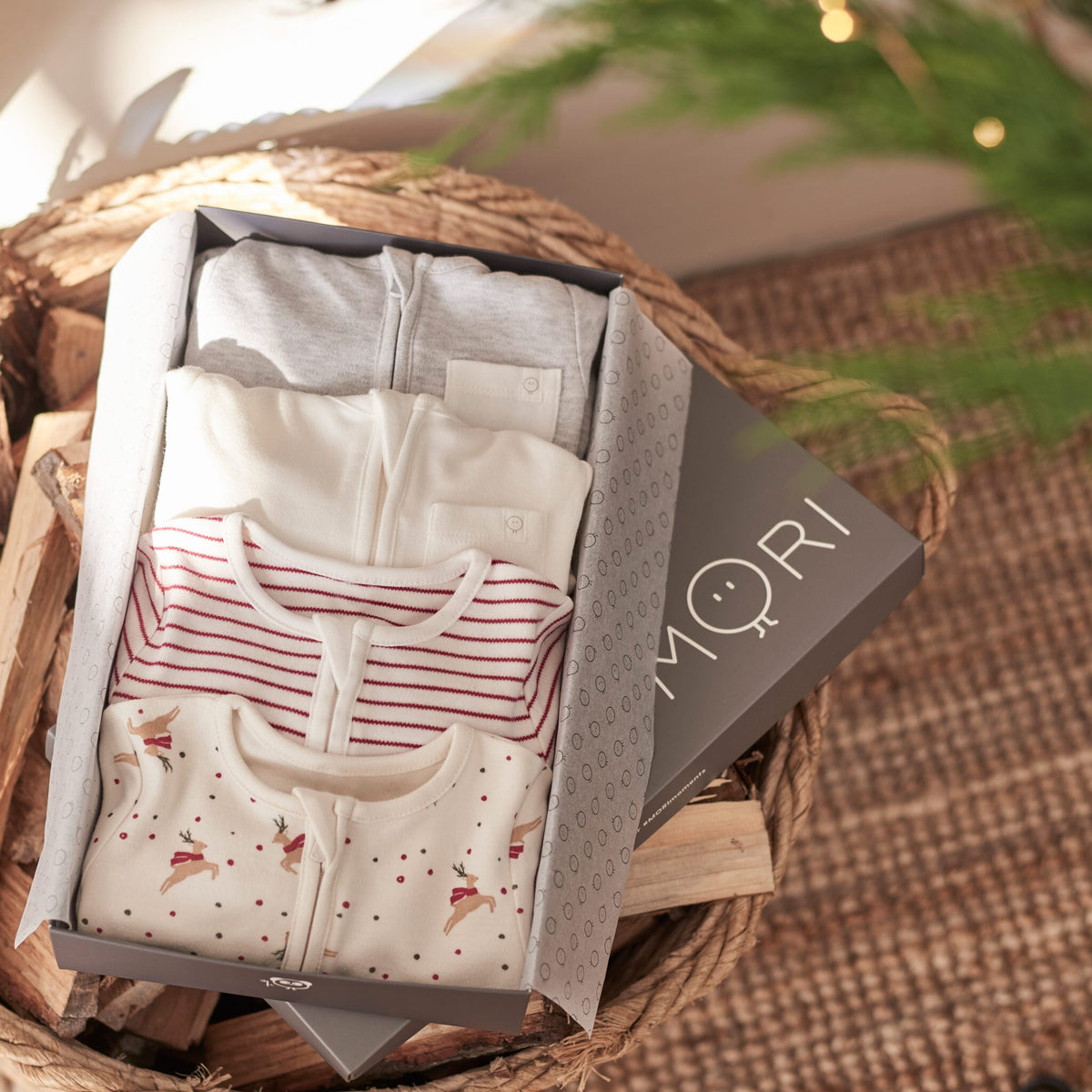 Christmas Zip Sleepsuit 4 Pack