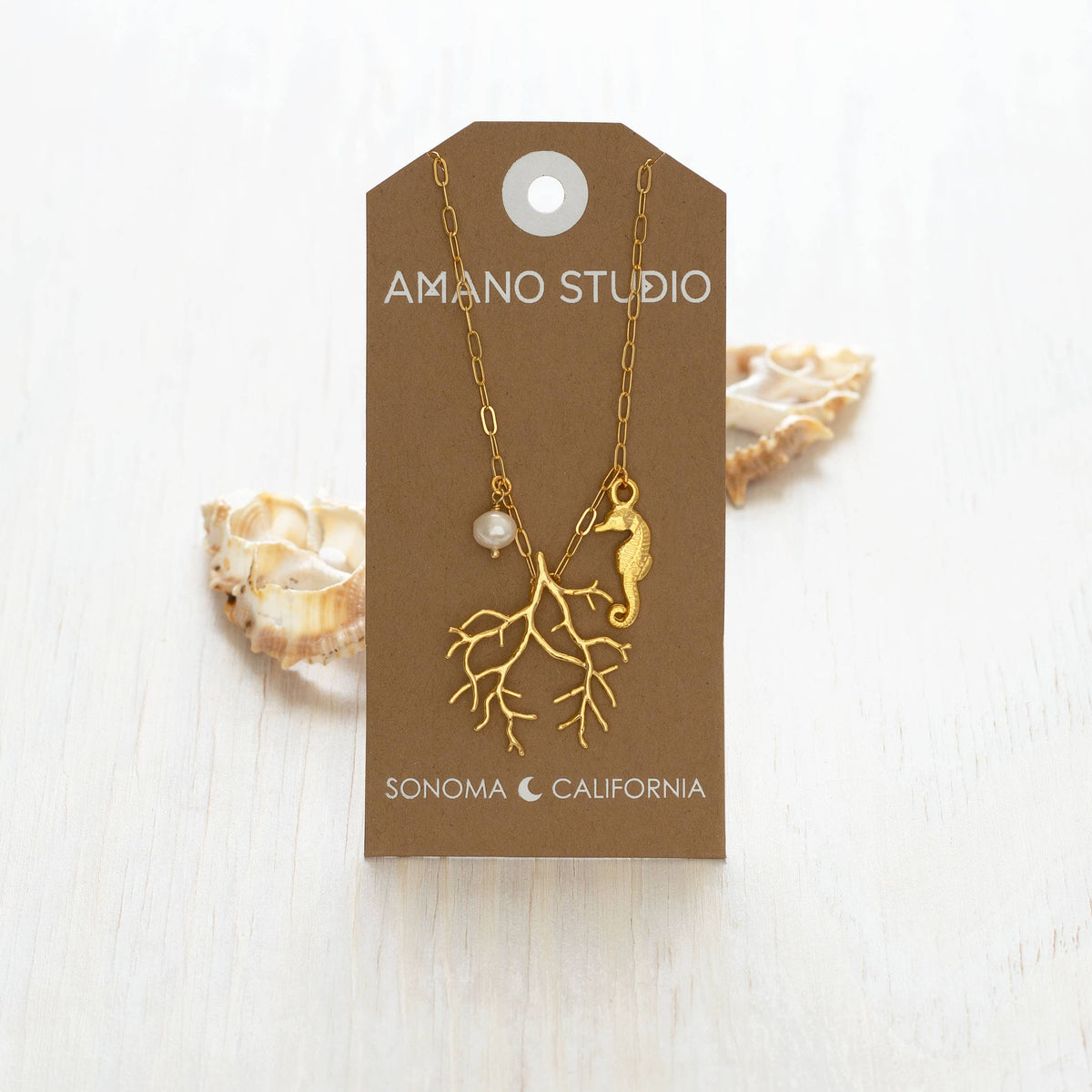 Coral Charm Necklace