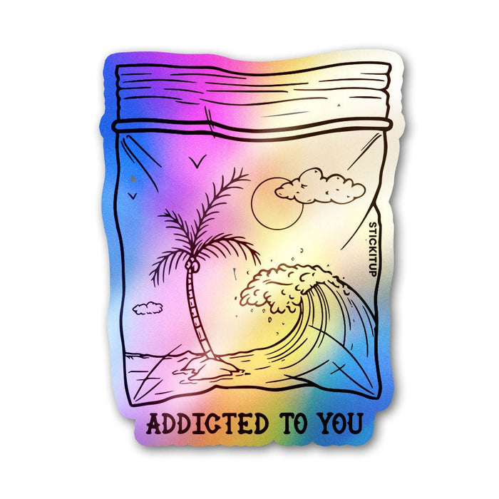 Addicted Holographic Stickers - Holographic stickers | STICK IT UP