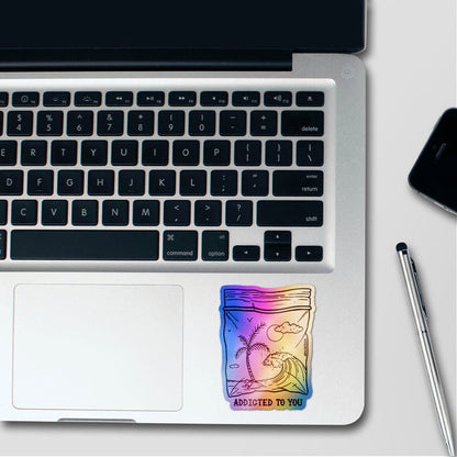 Addicted Holographic Stickers - Holographic stickers | STICK IT UP