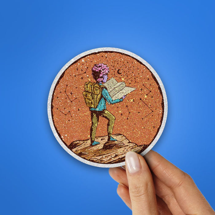 Adventure Glitter Sticker - Glitter Stickers | STICK IT UP
