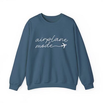 Airplane Mode Crewneck Sweater Printify