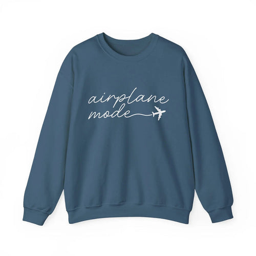 Airplane Mode Crewneck Sweater Printify