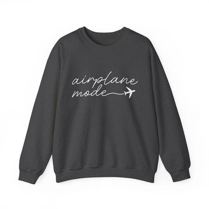 Airplane Mode Crewneck Sweater Printify