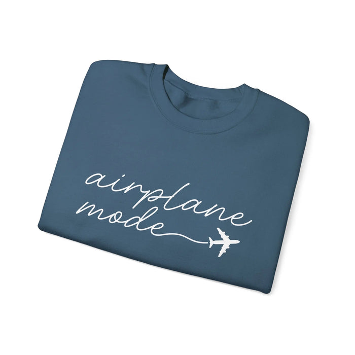 Airplane Mode Crewneck Sweater Printify