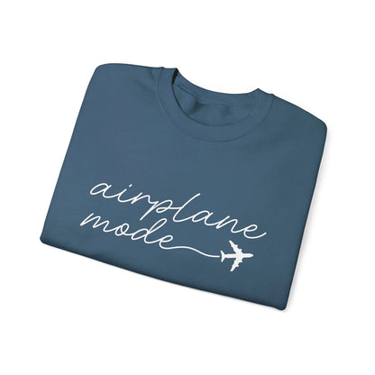 Airplane Mode Crewneck Sweater Printify