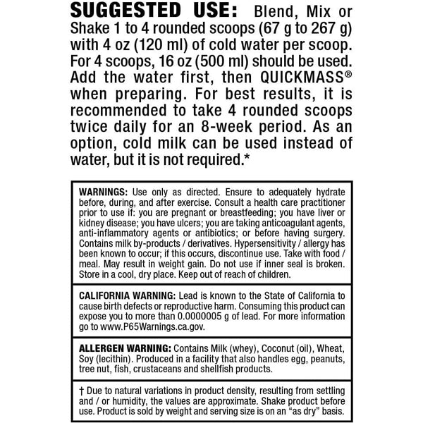 AllMax QuickMass 6lbs