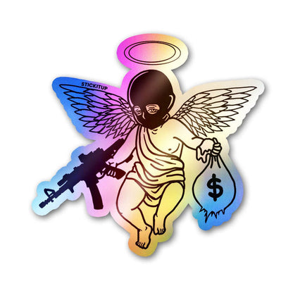Angel Of Fortune Holographic Stickers - Holographic stickers | STICK IT UP