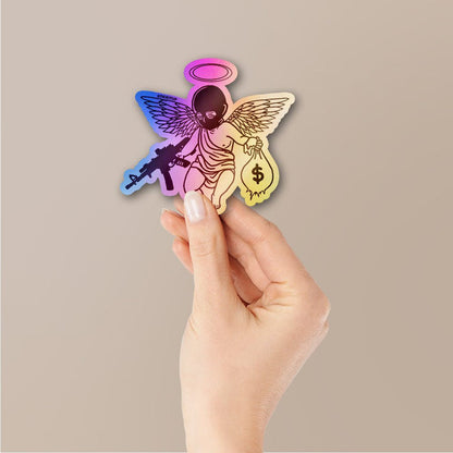 Angel Of Fortune Holographic Stickers - Holographic stickers | STICK IT UP