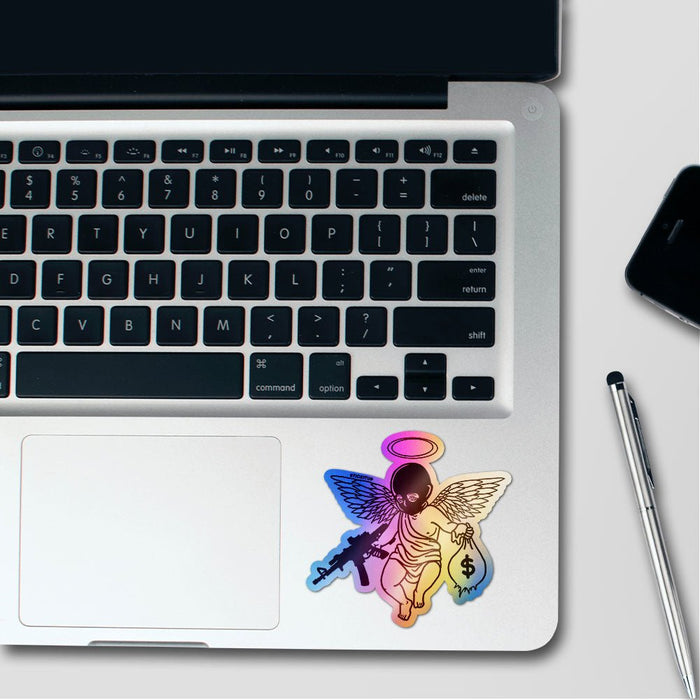 Angel Of Fortune Holographic Stickers - Holographic stickers | STICK IT UP