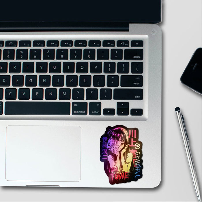 Anime Girl Pink Fomo Holographic Stickers - Holographic stickers | STICK IT UP