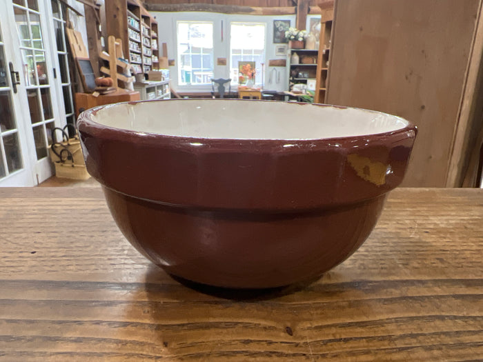 Antique Brown Stoneware 6” Mixing Bowl