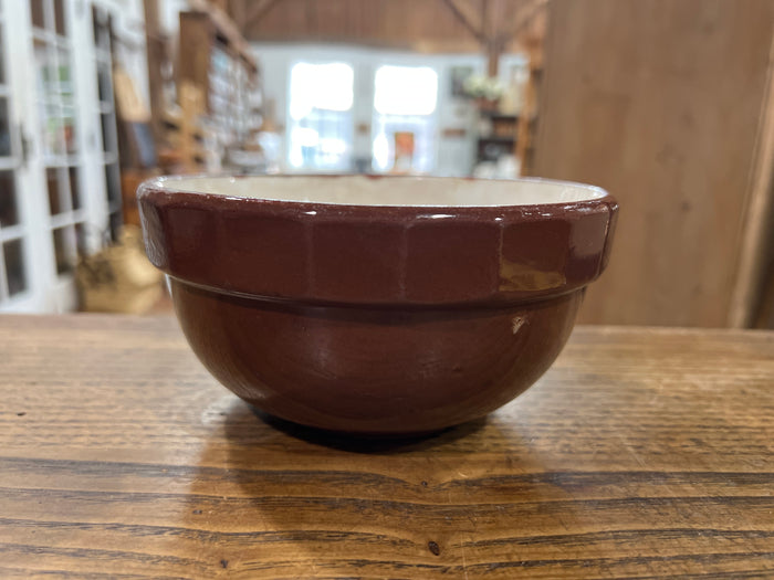 Antique Brown Stoneware 6” Mixing Bowl