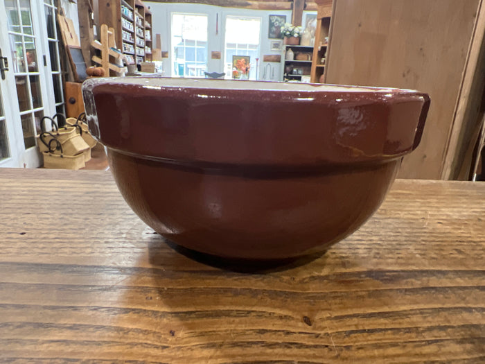 Antique Brown Stoneware 6” Mixing Bowl