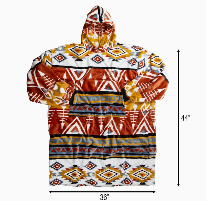 Arrowhead Earth Hooded Blanket