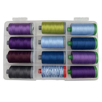 Aurifil Twilight Garden Thread Set - 12 thread set TM12LS004
