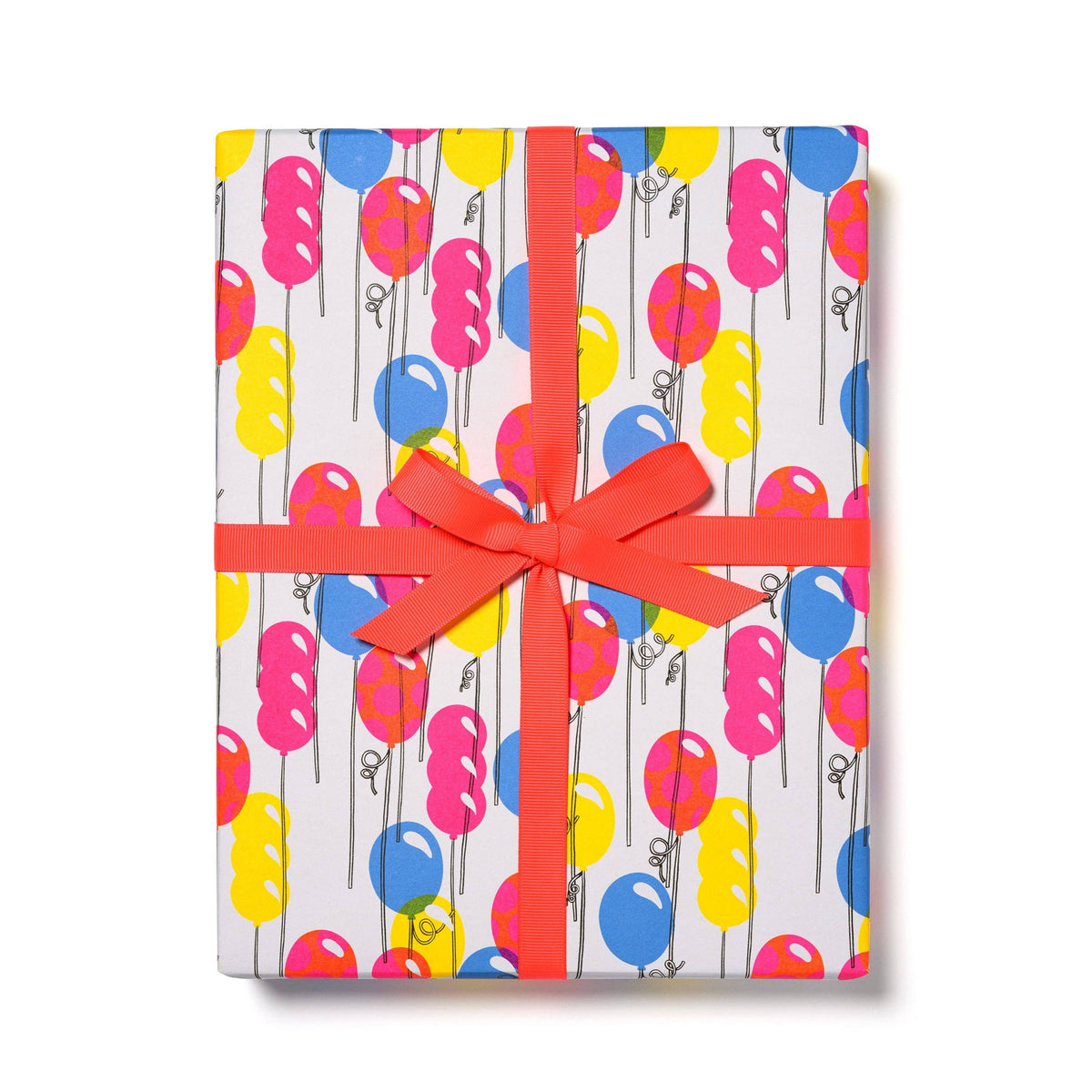 Balloons wrapping paper -single sheet