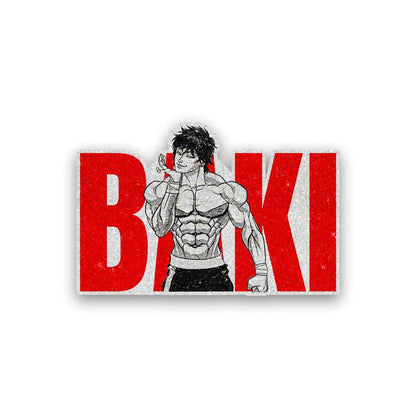Baki 0.3 Glitter Sticker - Glitter Stickers | STICK IT UP