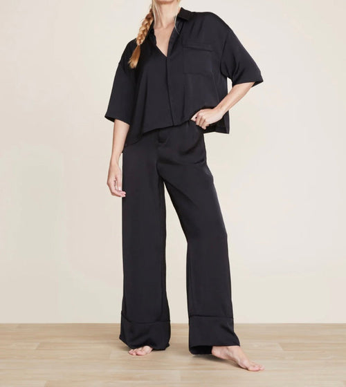 Barefoot Dreams Satin Cropped Dream Shirt