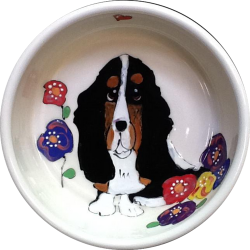 Basset Hound Dog Bowl