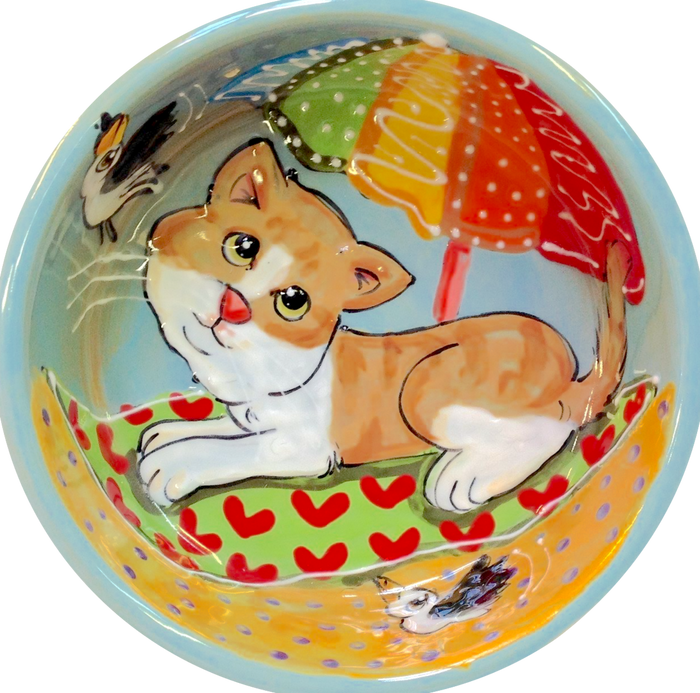 Custom Cat Bowls with fun designs