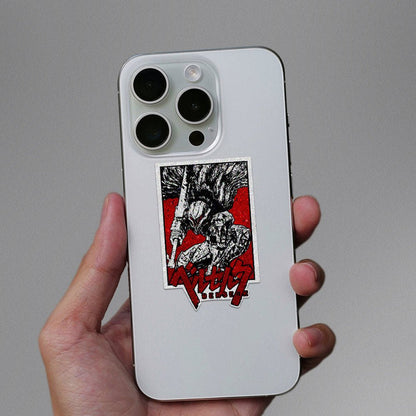 Berserker Black Glitter Sticker - Glitter Stickers | STICK IT UP