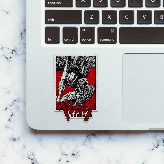 Berserker Black Glitter Sticker - Glitter Stickers | STICK IT UP