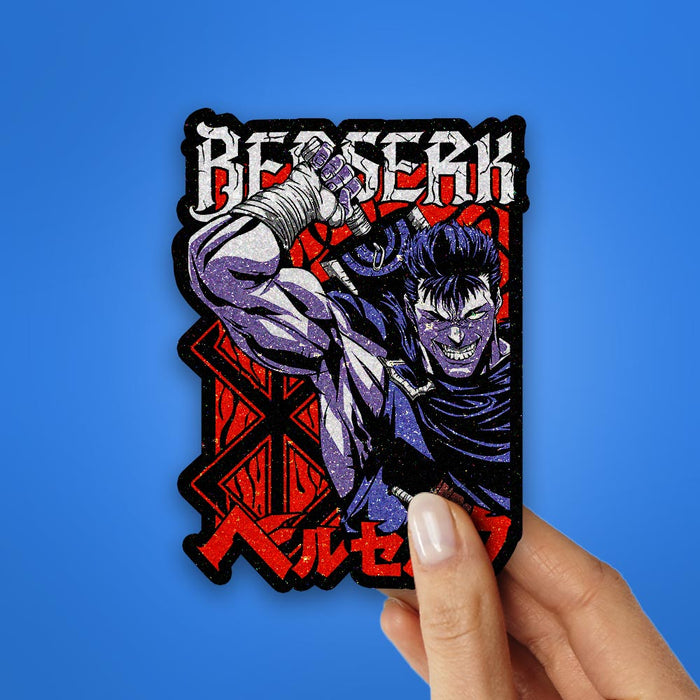Berserks Glitter Sticker - Glitter Stickers | STICK IT UP