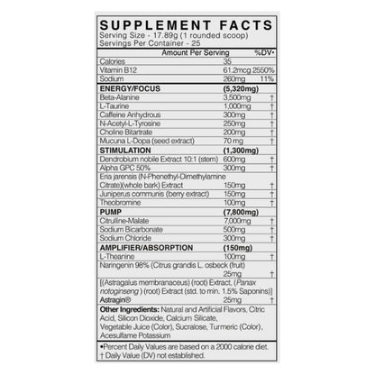 Blackmarket Labs AdreN.O.Lyn Underground 25 Servings