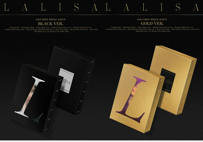 BLACKPINK LISA - LALISA 1st Single + YG Select Gift