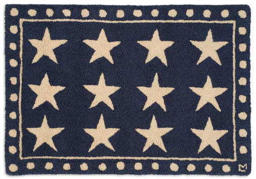 Patriotic Rug New Zealand Wool Rug Designed in Vermont Flagman of America