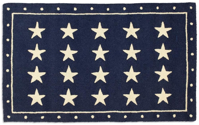 Patriotic Rug New Zealand Wool Rug Designed in Vermont Flagman of America