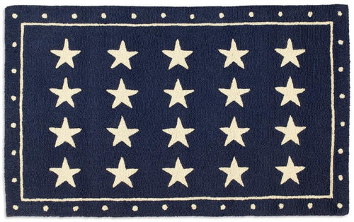 Patriotic Rug New Zealand Wool Rug Designed in Vermont Flagman of America