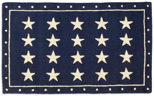 Patriotic Rug New Zealand Wool Rug Designed in Vermont Flagman of America