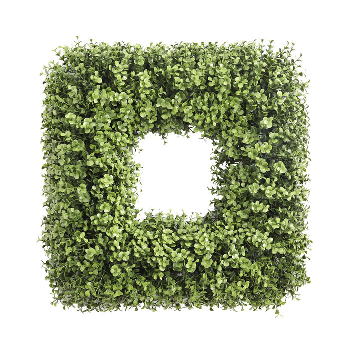 Boxwood UV Square Wreath