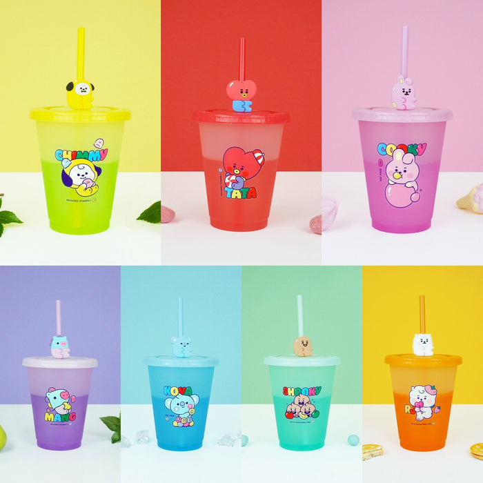 BT21 JAPAN - Official Baby Color Changing Tumbler 470ml + Straw