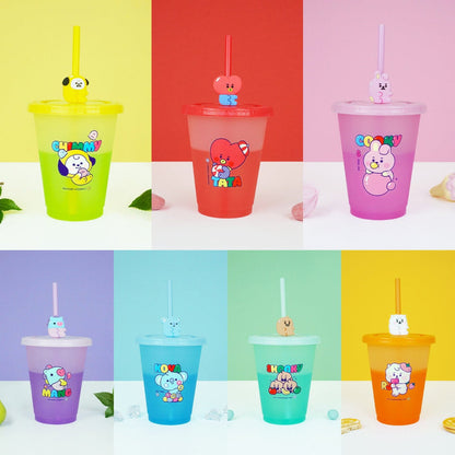 BT21 JAPAN - Official Baby Color Changing Tumbler 470ml + Straw