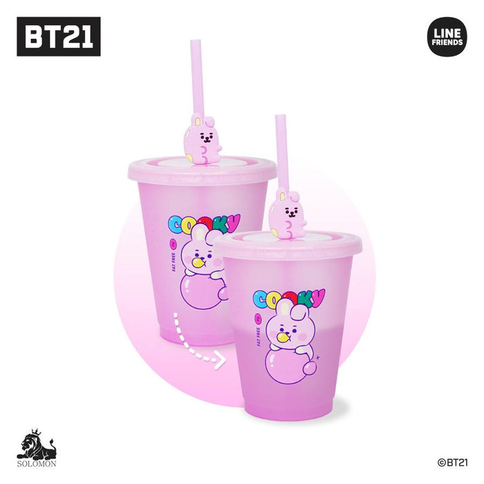 BT21 JAPAN - Official Baby Color Changing Tumbler 470ml + Straw