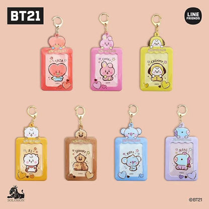 BT21 JAPAN - Official Card/Photocard Case Keyring + Sticker