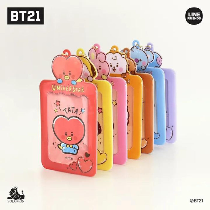 BT21 JAPAN - Official Card/Photocard Case Keyring + Sticker