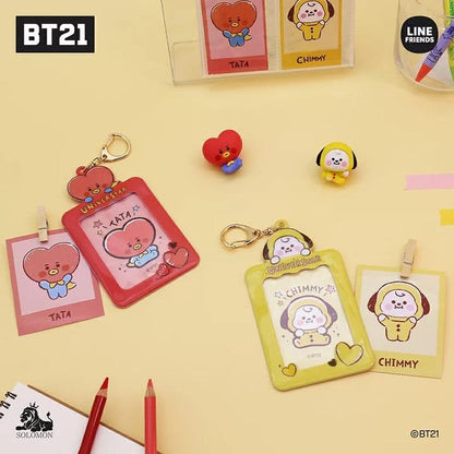 BT21 JAPAN - Official Card/Photocard Case Keyring + Sticker