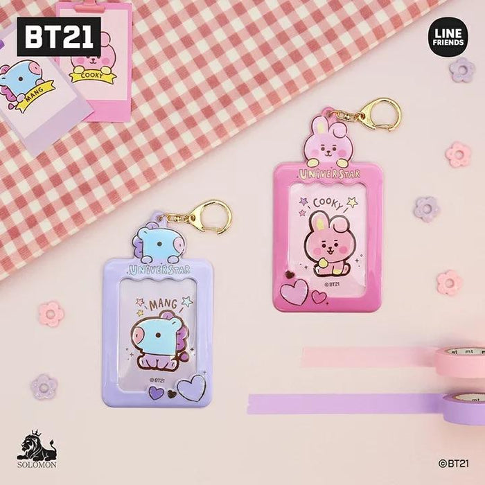 BT21 JAPAN - Official Card/Photocard Case Keyring + Sticker