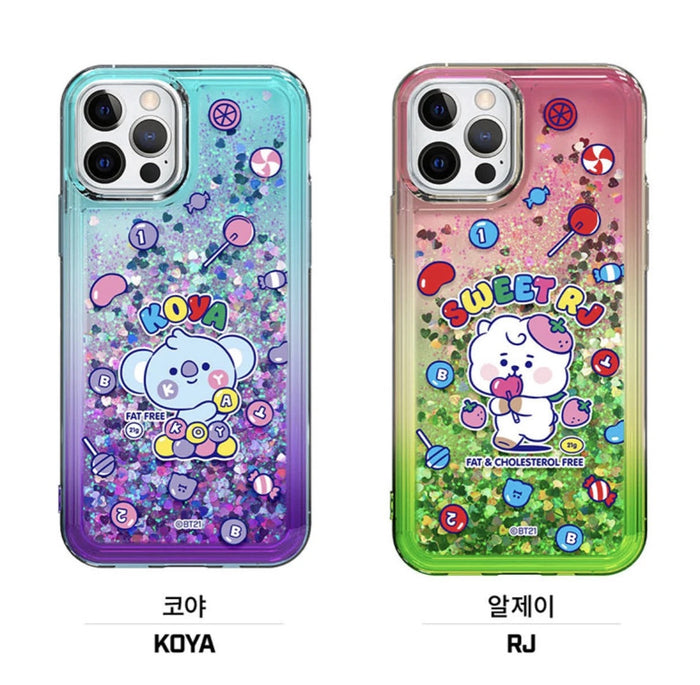 BT21 Jelly Candy Bling Aqua Case (For Samsung)