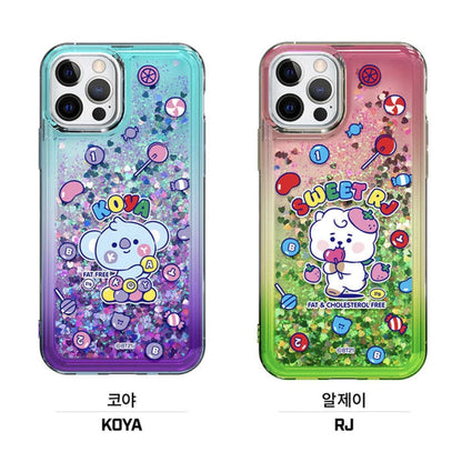 BT21 Jelly Candy Bling Aqua Case (For Samsung)