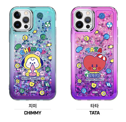 BT21 Jelly Candy Bling Aqua Case (For Samsung)
