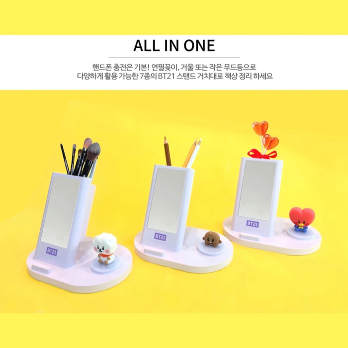 BT21 Official Baby Fast Wireless Stand Charger + Mirror