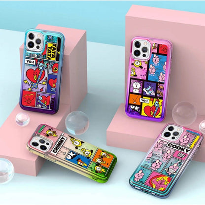 BT21 Official Focus On Me Bling Aqua Case (For iPhone)