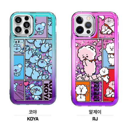 BT21 Official Focus On Me Bling Aqua Case (For iPhone)